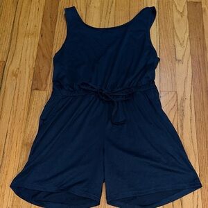 Navy Blue Women's Romper